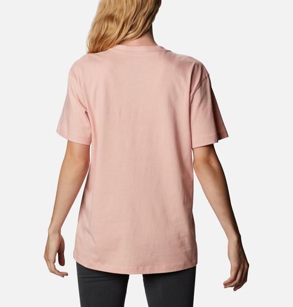 Columbia T-Shirt Dame Bluebird Day Pink Grøn FNRU18769 Danmark